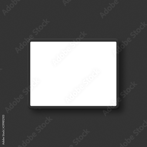 horizontal black tablet pro