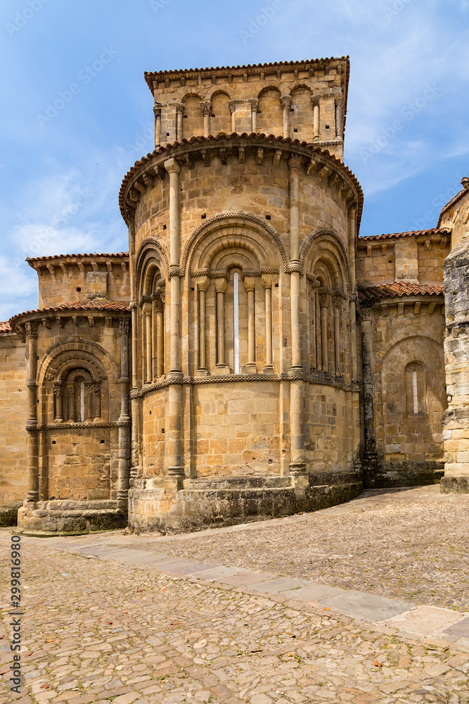 Santillana del Mar, Spain. Apse medieval collegiate church