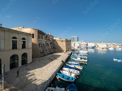 old town of Gallipoli with fort, ramparts and harbor, Gallipoli, Lecce province, Salento peninsula, Puglia, Italy photo