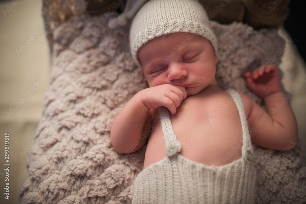Portrait of a charming newborn little toddler Portrait of a charming newborn little toddler
