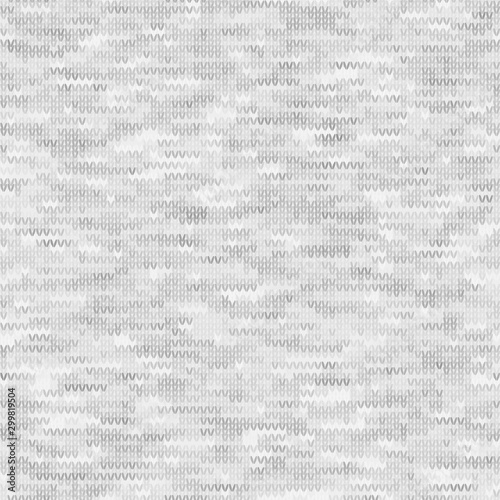 White Grey Marl Knit Melange. Heathered Texture Background. Faux Knitted Fabric with Vertical T Shirt Style. Seamless Vector Pattern. Light Gray Space Dye for Textile Effect. Vector EPS 10 Tile Repeat