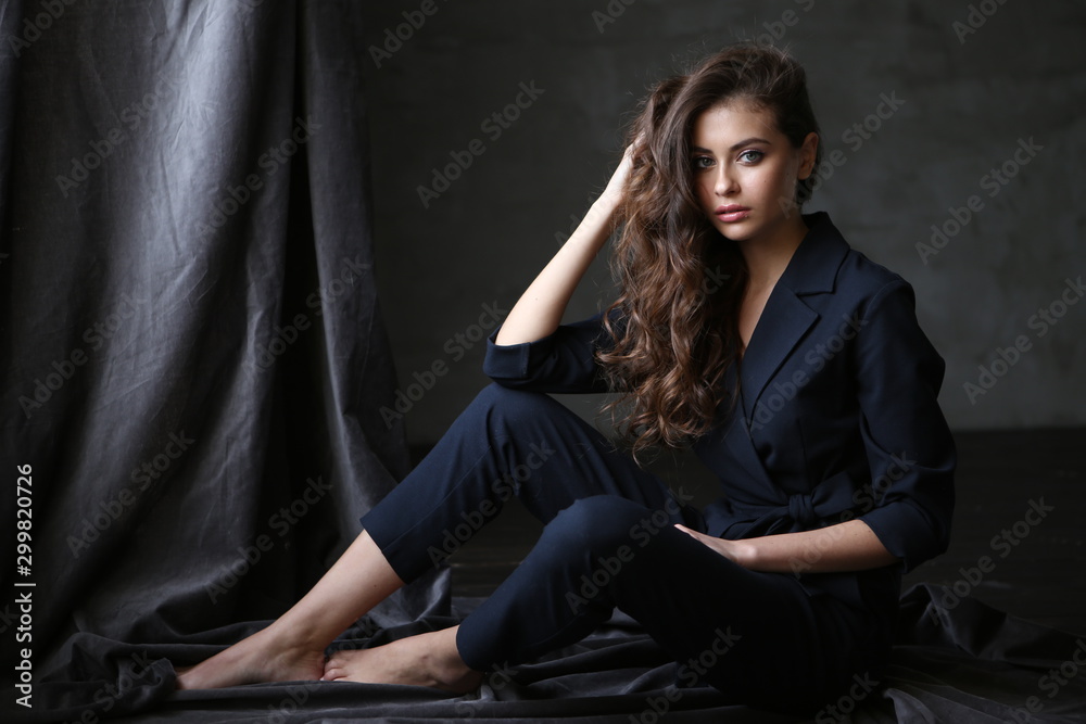 Beautiful young female brunette model Beautiful young female brunette model
