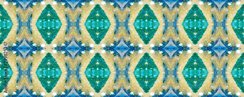 Ikat Seamless Pattern.