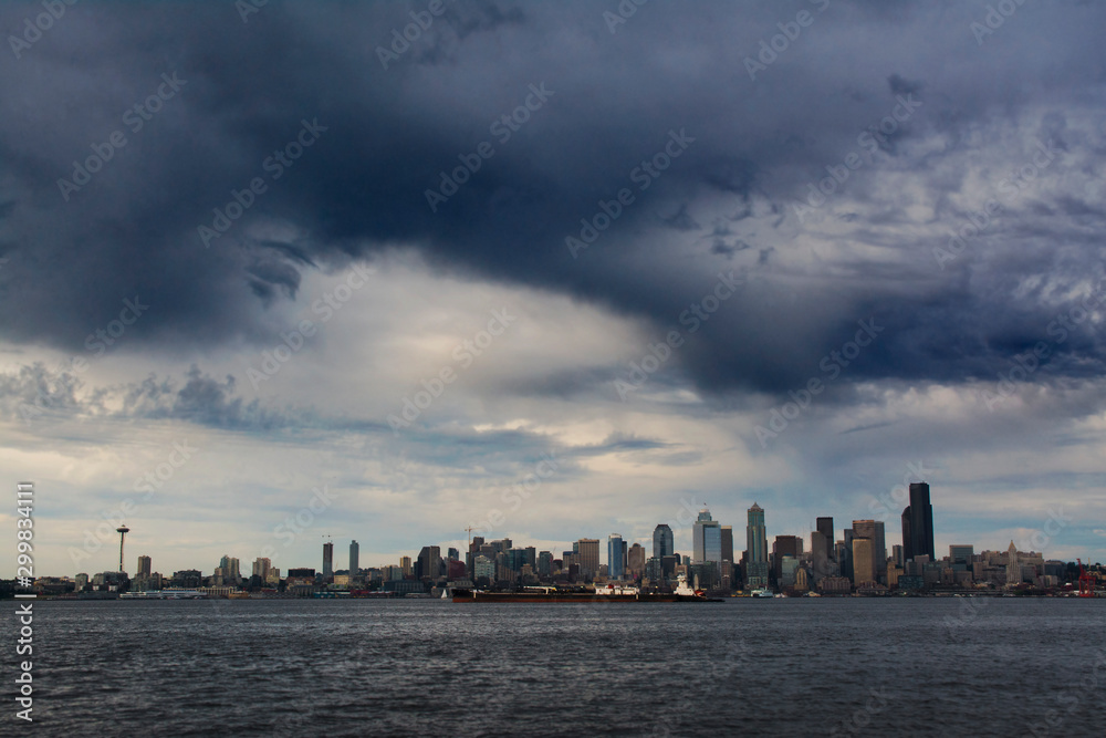 Seattle Gloomy skyline