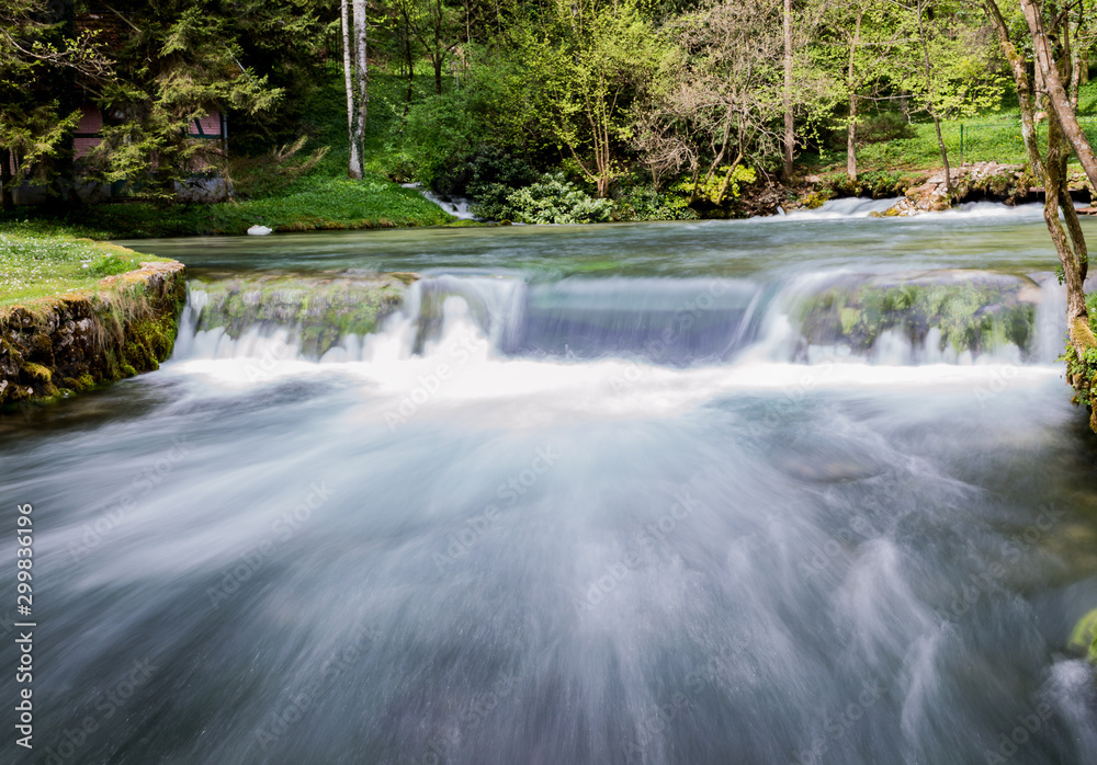Spring of the Bosna river is a public park, featuring the spring of the River Bosna, at the foothills of the Mount Igman on the outskirts of Sarajevo, capital of Bosnia and Herzegovina Spring of the Bosna river is a public park, featuring the spring of the River Bosna, at the foothills of the Mount Igman on the outskirts of Sarajevo, capital of Bosnia and Herzegovina