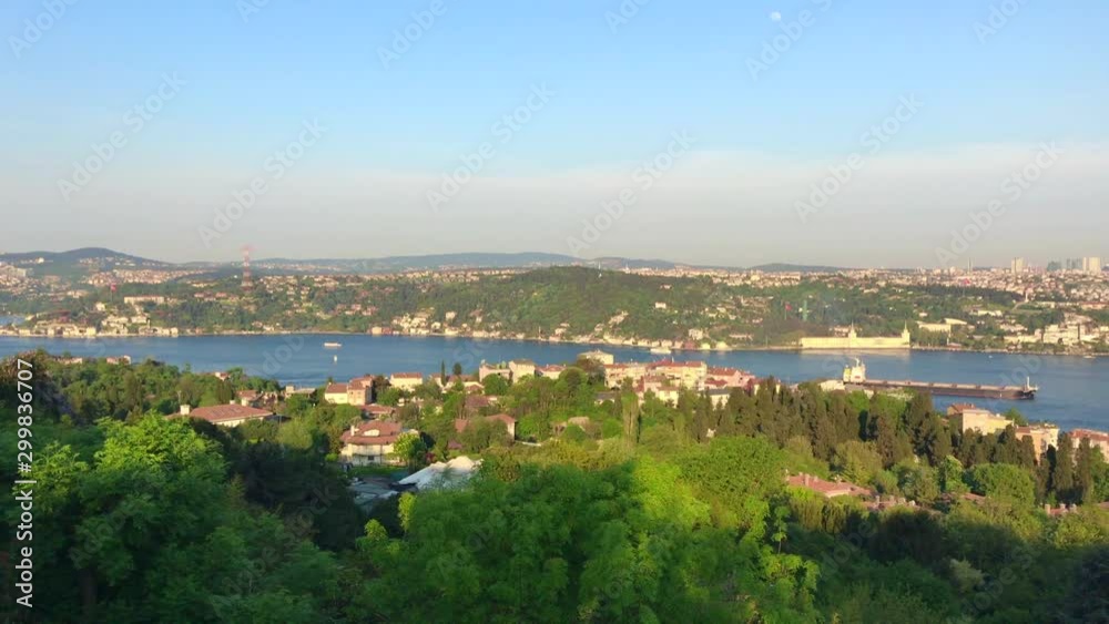 Bosphorus Sea view in Istanbul, Turkey. (4K Video) Bosphorus Sea view in Istanbul, Turkey. (4K Video)
