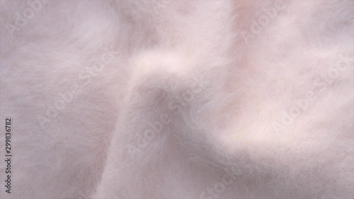 Natural cashmere soft and fluffy merino wool. Rotates. 