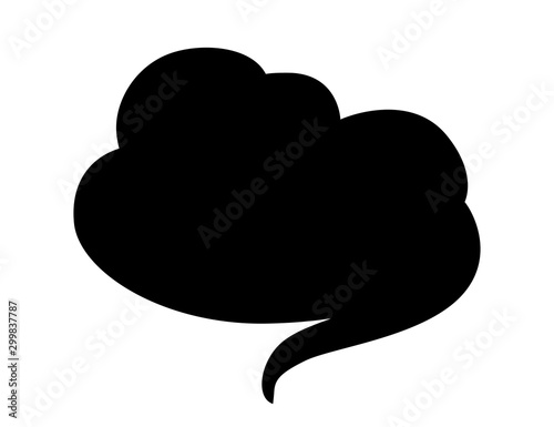 Black silhouette snake cartoon animal design flat vector illustration isolated on white background