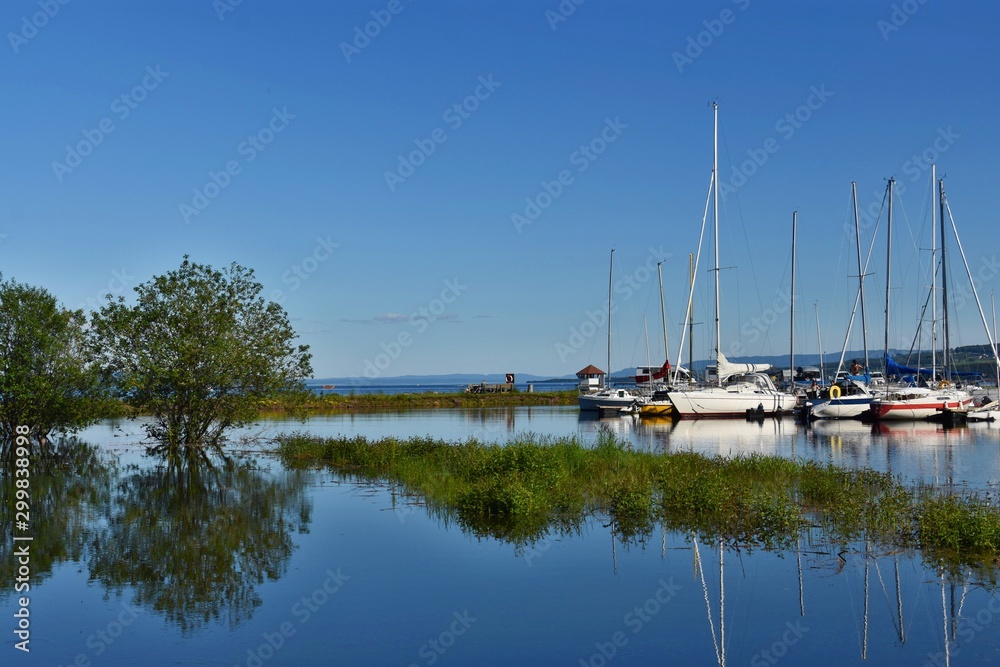 Fototapeta premium Gjovik - port in Norway
