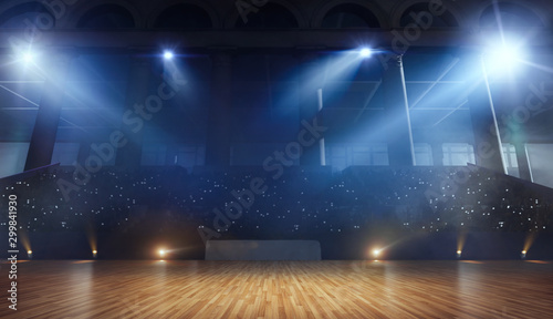 3-D arena for ballroom dancing. Render 3-d. © VIAR PRO studio