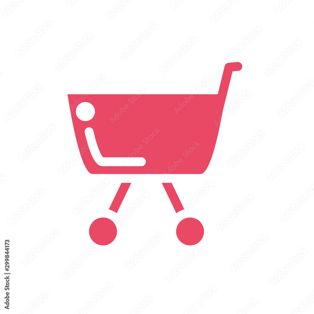 shopping cart on white background shopping cart on white background