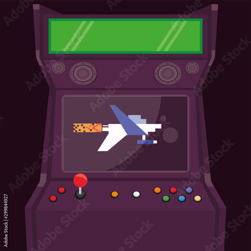 video game pixelated retro machine icon