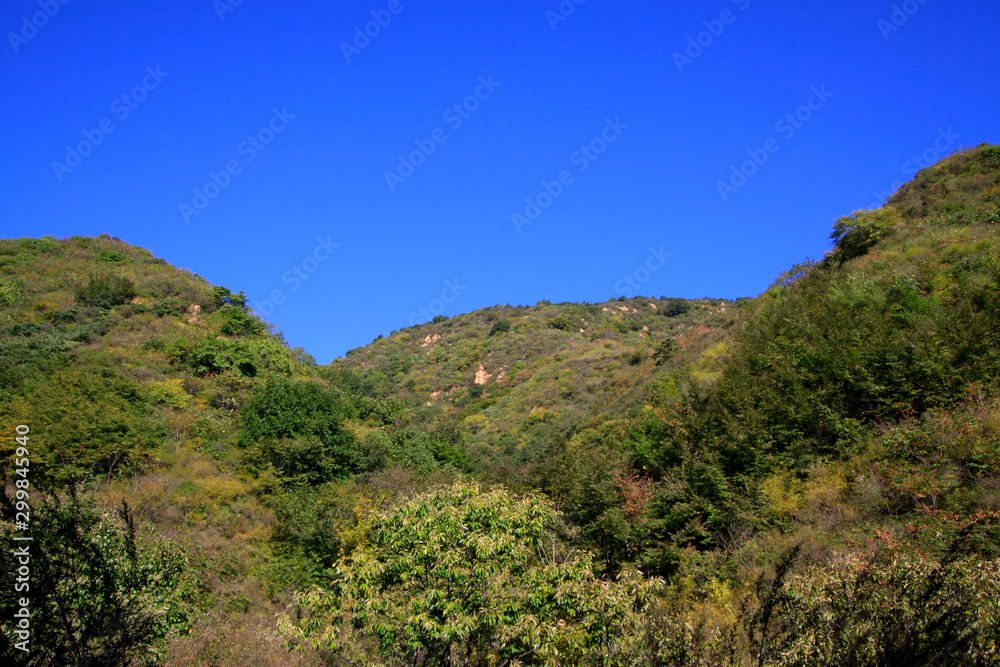 mountain scenery is in a geological park