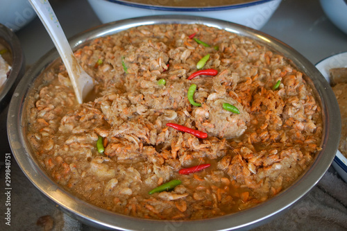 Salted (pickled) shrimp - thai traditional food