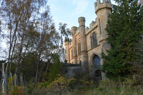 Grounds of Crawford Priory, Fife, Halloween, 31 Oct 2019