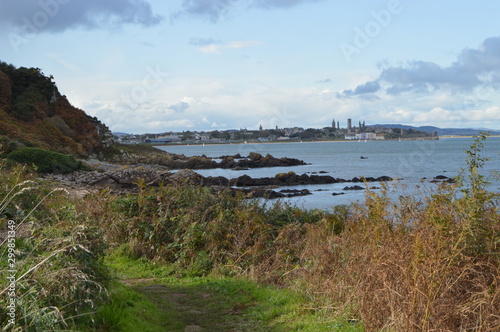 Path at Kinkell braes near Rock and Spindle, St Andrews, Fife, Scotland