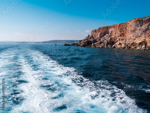 Sailing away at the Mediterranean Sea