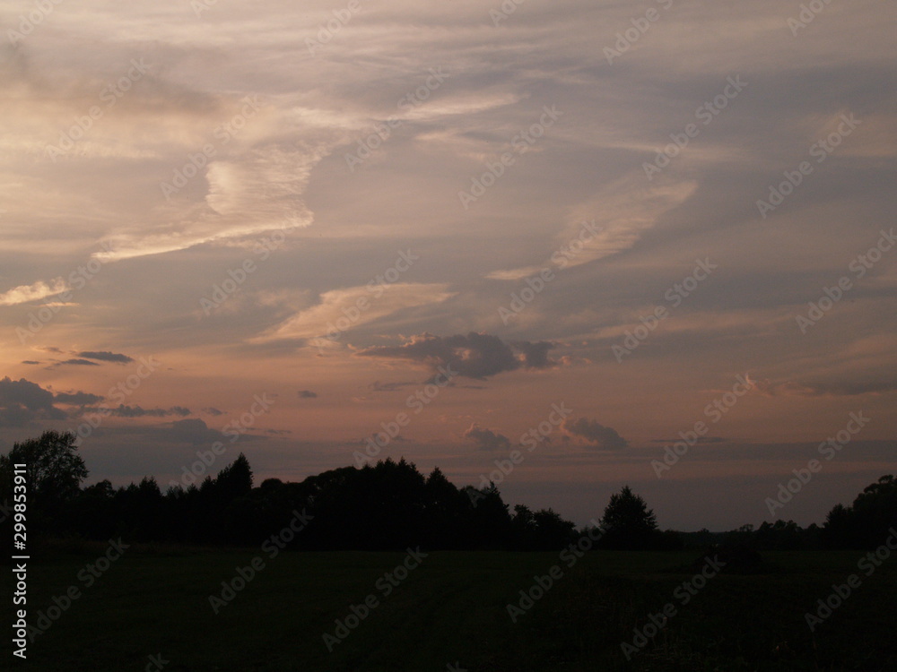 Fototapeta premium sunset in the mountains