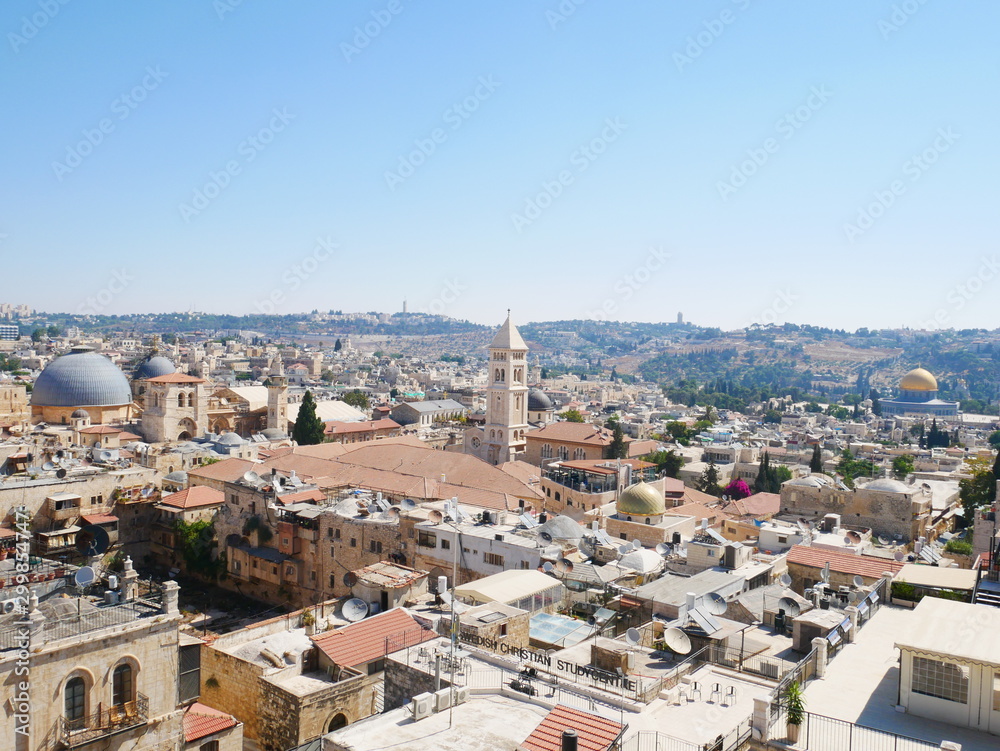 ダビデの塔から見たエルサレムの街並み
