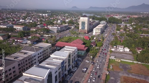 Kuching, Sarawak / Malaysia - October 16 2019: The buildings, landmarks and scenery of the Kuching city, capital of Sarawak, Borneo island photo