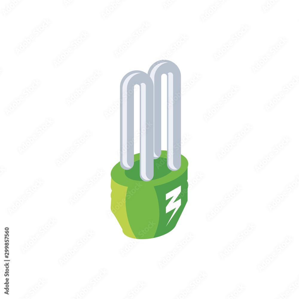 renewable energy bulb on white background renewable energy bulb on white background
