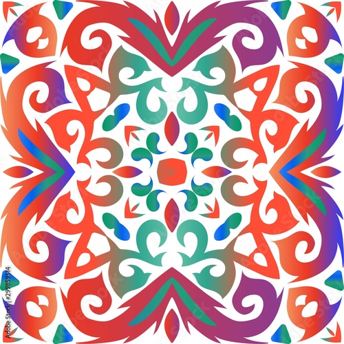 Antique talavera tiles patchwork.