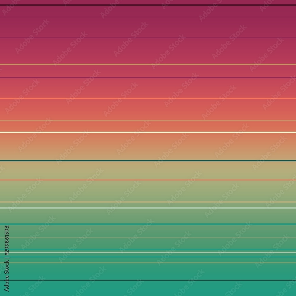 Fototapeta premium Geometry abstract background with stripes. Various horizontal lines. Gradient paint
