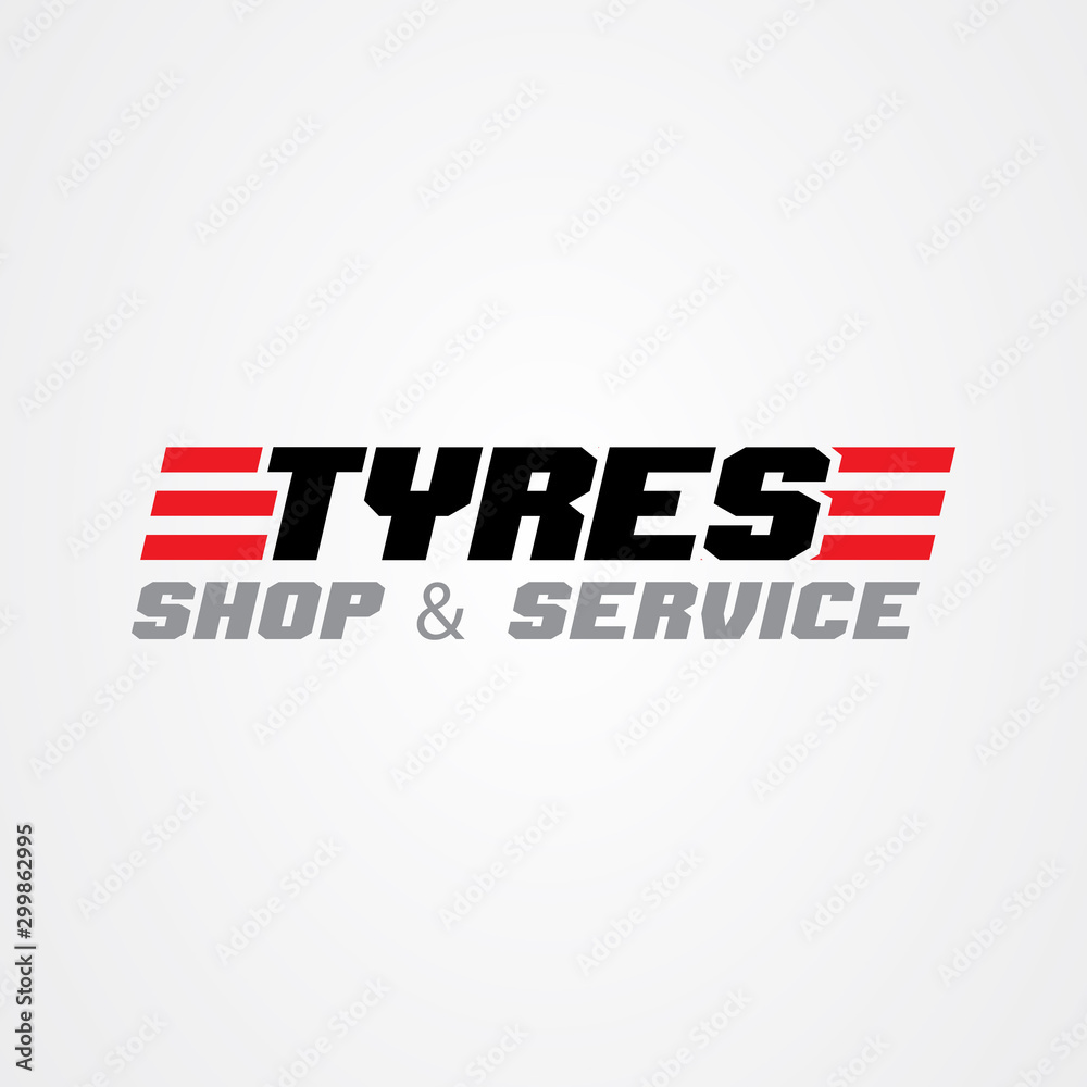 Obraz premium Tire shop logo template. tire icon vector illustration.