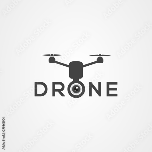 Drone icon logo vector design