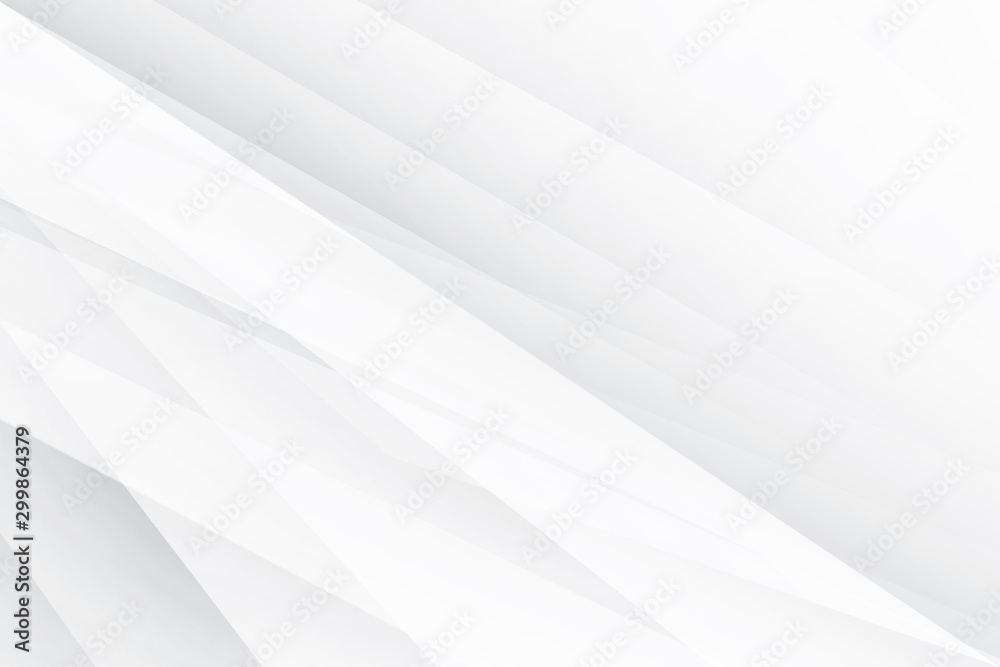 Fototapeta premium Abstract geometric white and gray color background. Vector, illustration.