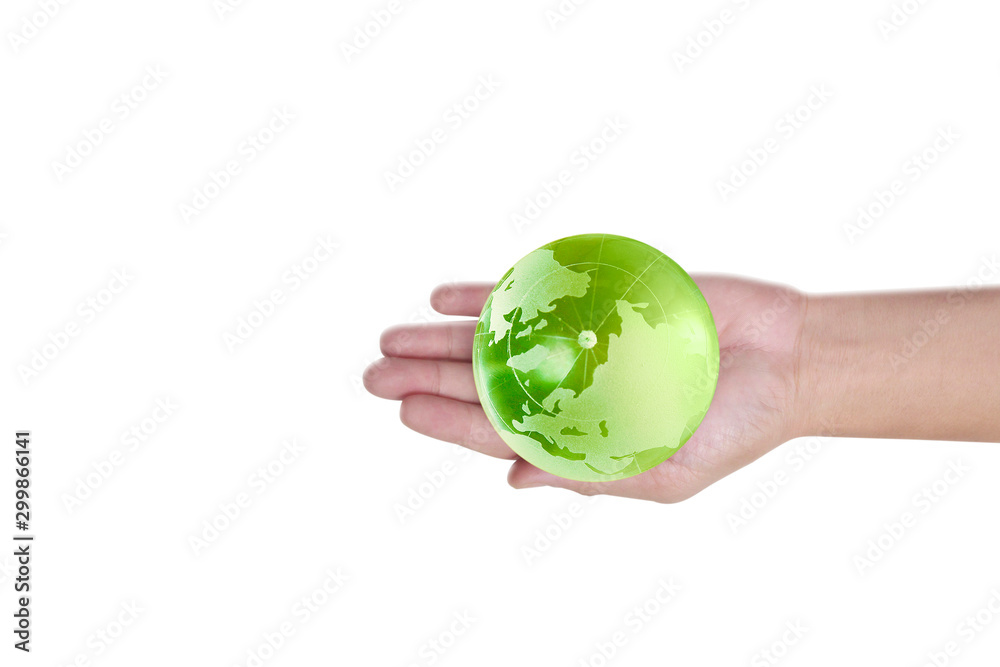 Globe ,earth in human hand. Earth image provided by Nasa Globe ,earth in human hand. Earth image provided by Nasa