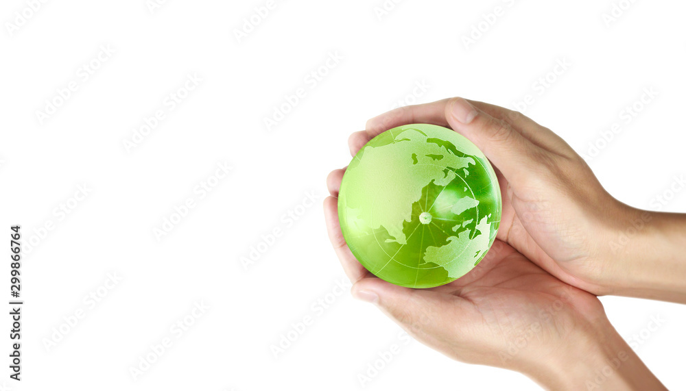 Globe ,earth in human hand. Earth image provided by Nasa Globe ,earth in human hand. Earth image provided by Nasa