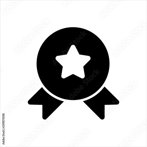 Vector star icon. black best product or certified symbol with trendy flat style icon for web site design, logo, app, UI isolated on white background