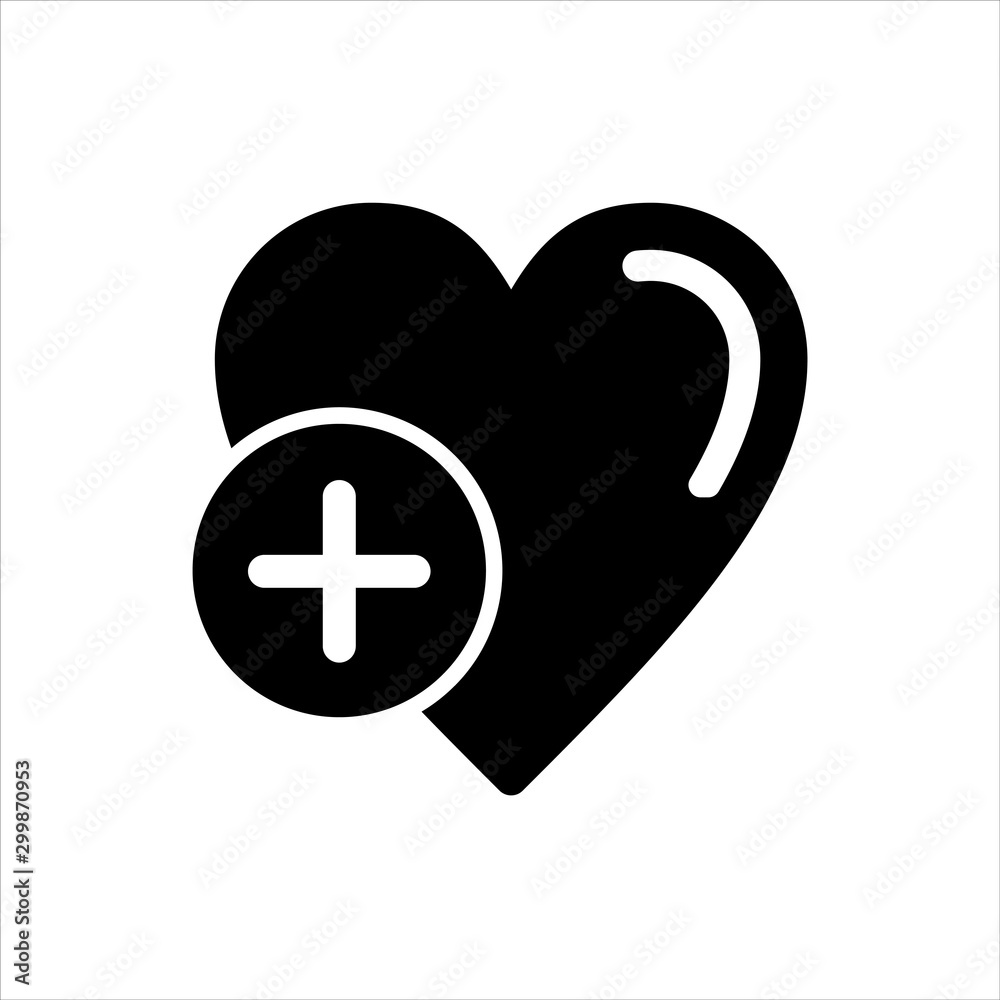 Vector heart love icon. black add to wish list or ad to favorite symbol with trendy flat style icon for web site design, logo, app, UI isolated on white background Vector heart love icon. black add to wish list or ad to favorite symbol with trendy flat style icon for web site design, logo, app, UI isolated on white background