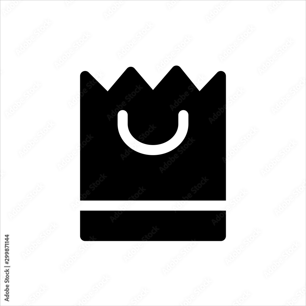 Vector shopping bag icon. black symbol with trendy flat style icon for web site design, logo, app, UI isolated on white background Vector shopping bag icon. black symbol with trendy flat style icon for web site design, logo, app, UI isolated on white background