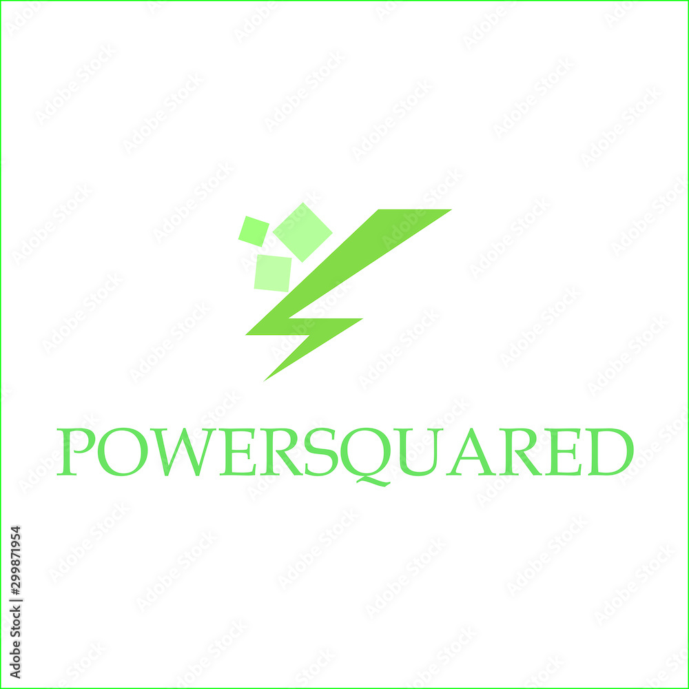 logo of power square color green