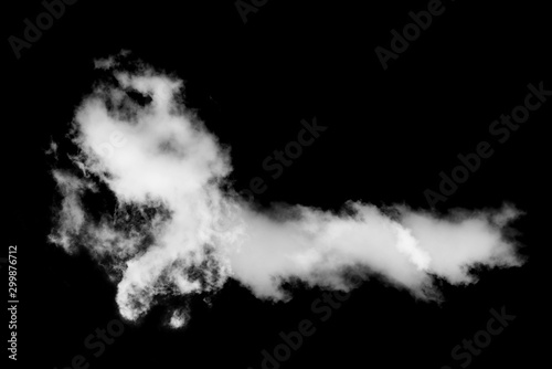 isolated white cloud on black background,Textured Smoke,Abstract black