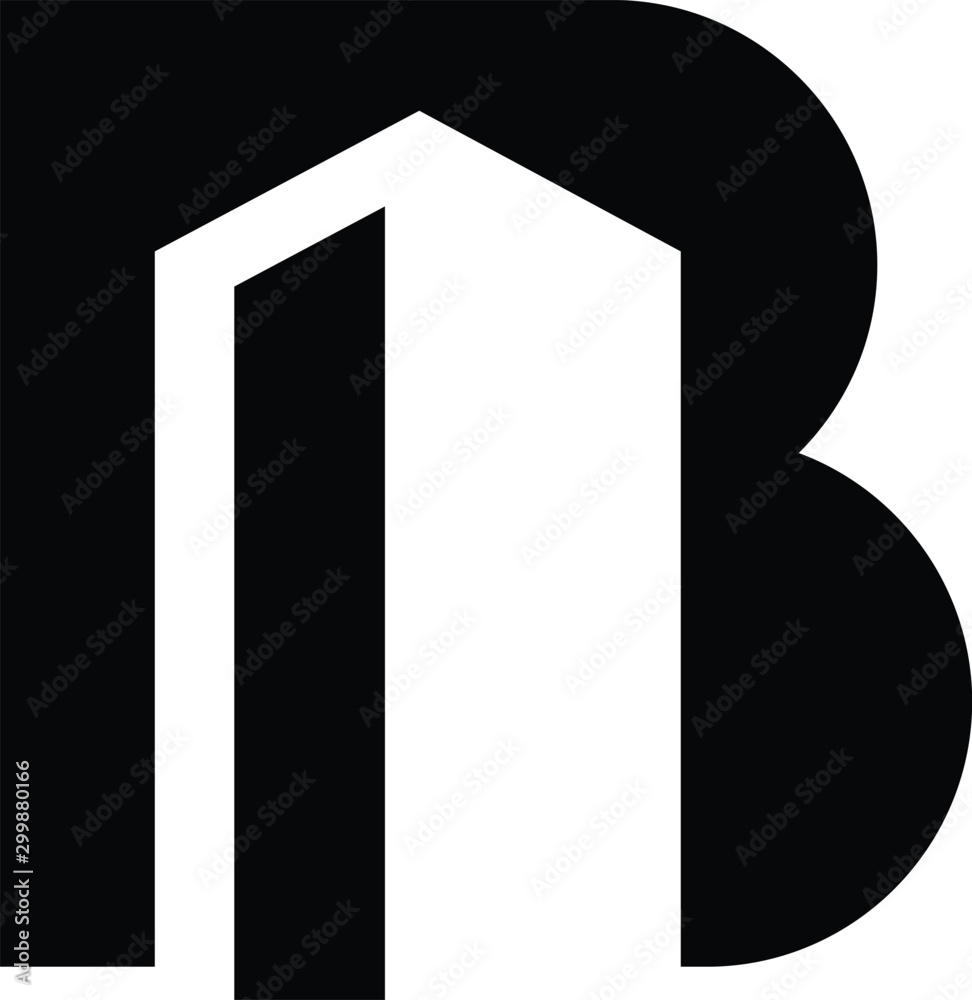 letter B with building logo design inspirations Stock Vector | Adobe Stock