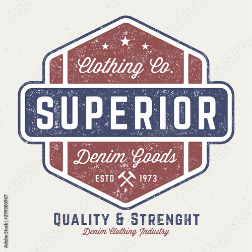 Superior Denim Goods - Vintage Tee Design For Printing