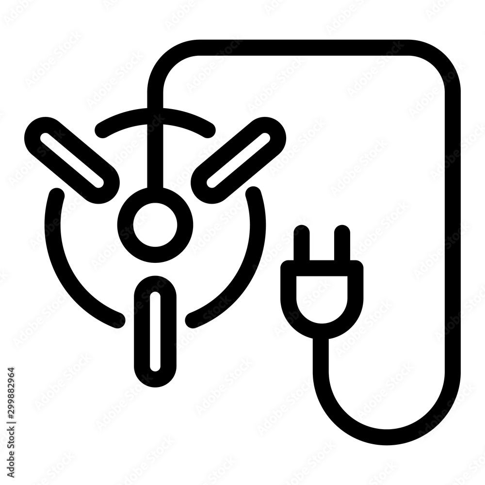 Lamp plug icon. Outline lamp plug vector icon for web design isolated on white background Lamp plug icon. Outline lamp plug vector icon for web design isolated on white background
