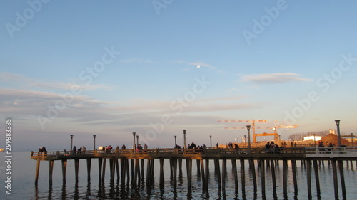 pier at sunset