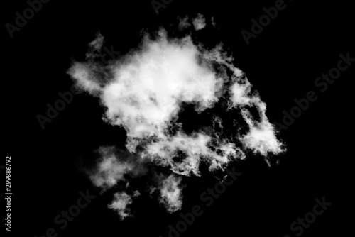 clouds isolated on black background,Abstract white,Textured Smoke
