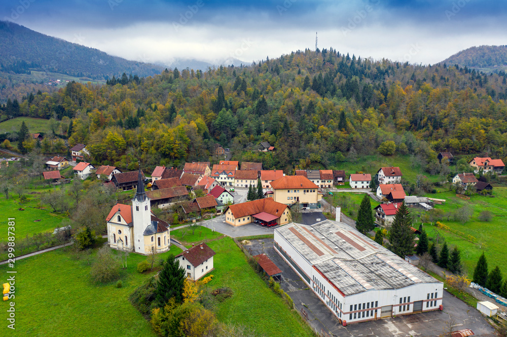 Fototapeta premium Beautiful Slovenia – Municipality of Osilnica – Osilnica
