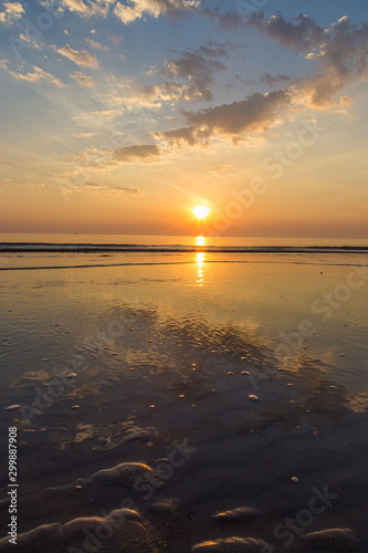 Tranquil sunrise in Hua Hin beach  Thailand