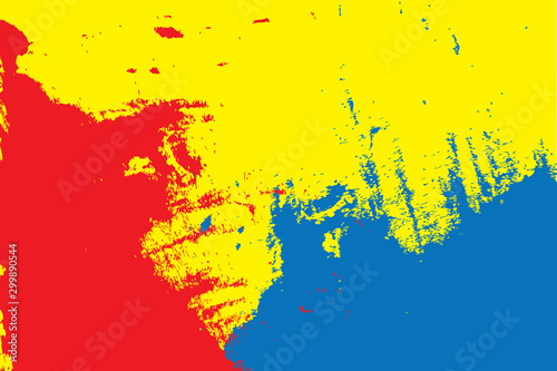 Primary colors background, blue, red, and yellow. Vector illustration.