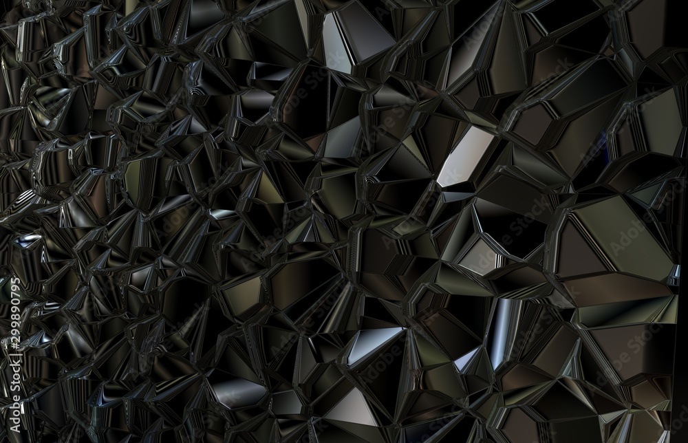 Fototapeta abstract metal steel crystal shards