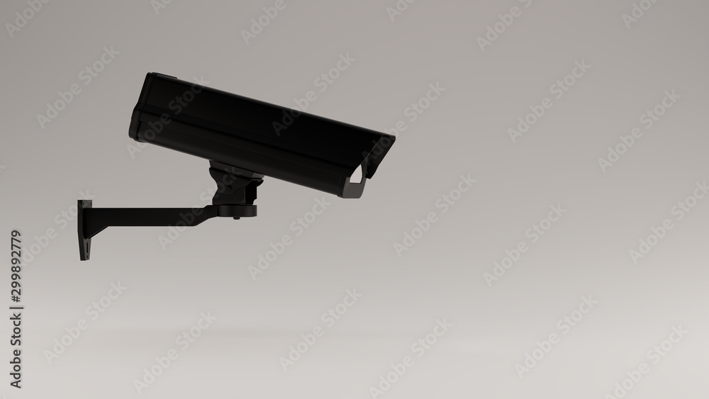 Black Closed-Circuit Television Video Surveillance Right View 3d illustration 3d render Black Closed-Circuit Television Video Surveillance Right View 3d illustration 3d render