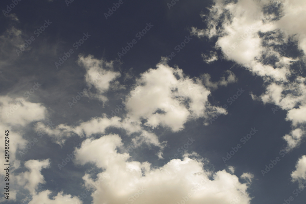 Cumulus clouds in the sky Cumulus clouds in the sky