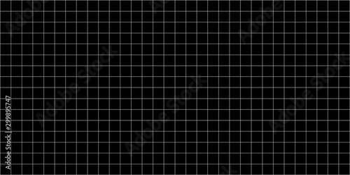 grid square graph line full page on black paper background, paper grid square graph line texture of note book blank, grid line on paper black color, empty squared grid graph for architecture design photo