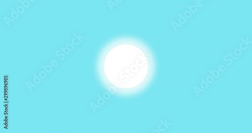 Day and Night. Sunrise and Sunset 2d animation. Day and Night sky. Glowing stars.